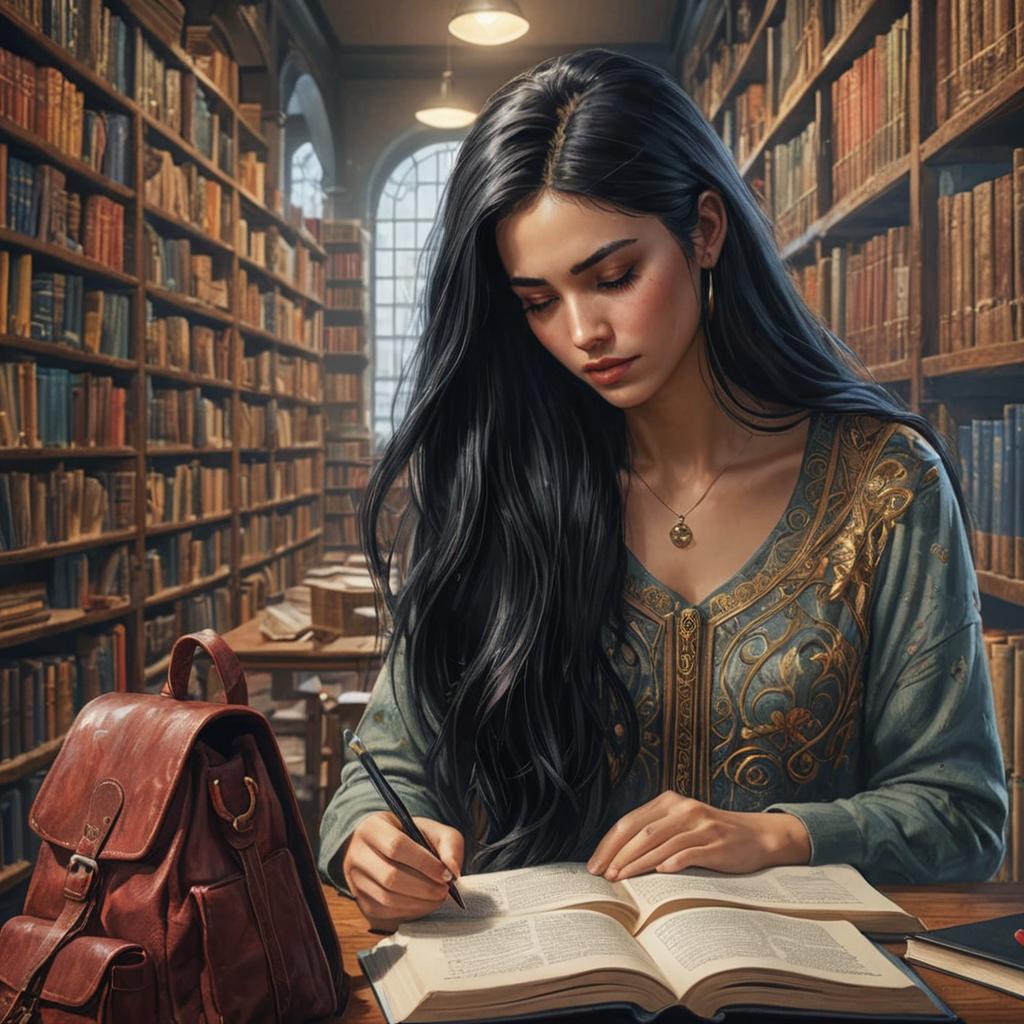 Reading - created via NightCafe